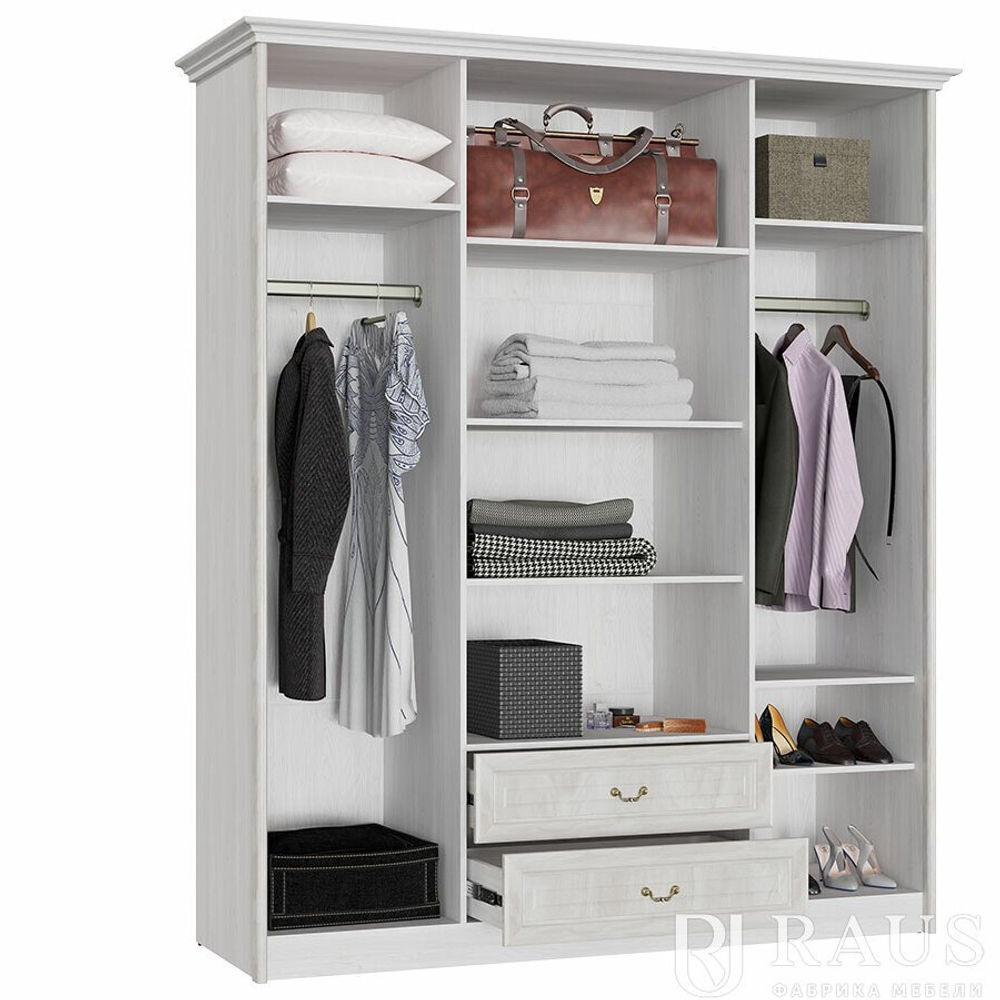 Шкаф 4-х створчатый с зеркалом Янна ЯН-06