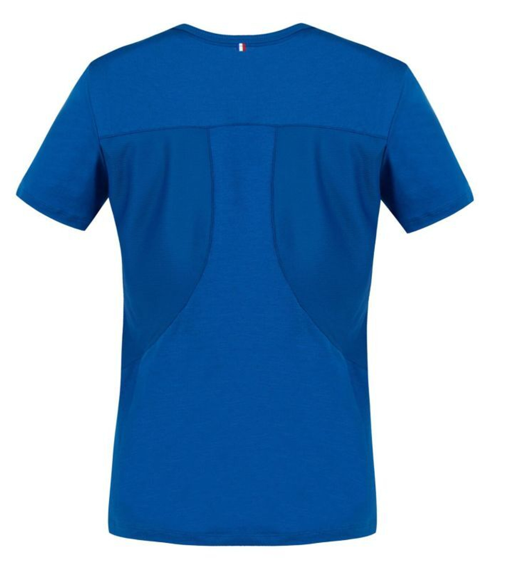 Женская теннисная футболка Le Coq Sportif Training Perf Tee SS No.1 W - bleu electro