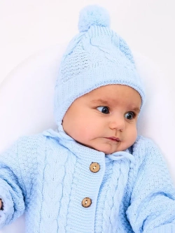 вязаный комбинезон для новорожденных