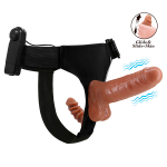 Женский вибрострапон 26см на поясе с вагинальной пробкой 10,5см Baile Ultra Passionate Harness BW-022066Z