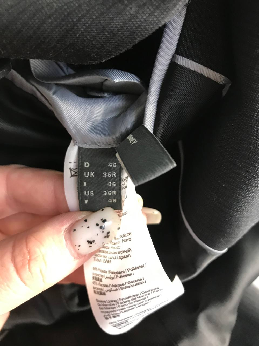 Пиджак Esprit классического кроя, маркировка 46, визуально на 48/50 размер