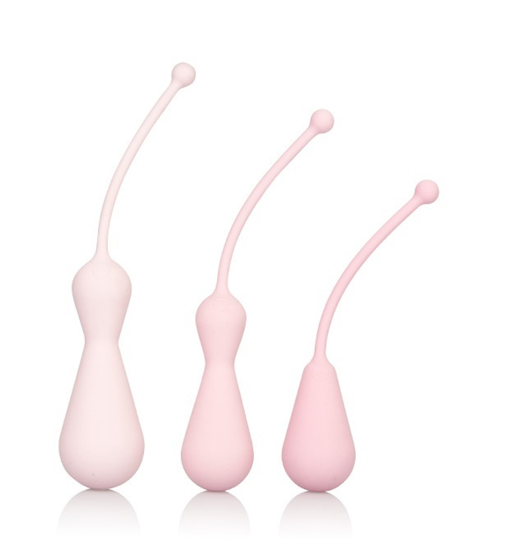 Набор вагинальных кегель из силикона Kegel Training Kit розовый