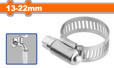 Червячный хомут 13х22 мм 50 шт (500/2000) WADFOW WHU1904