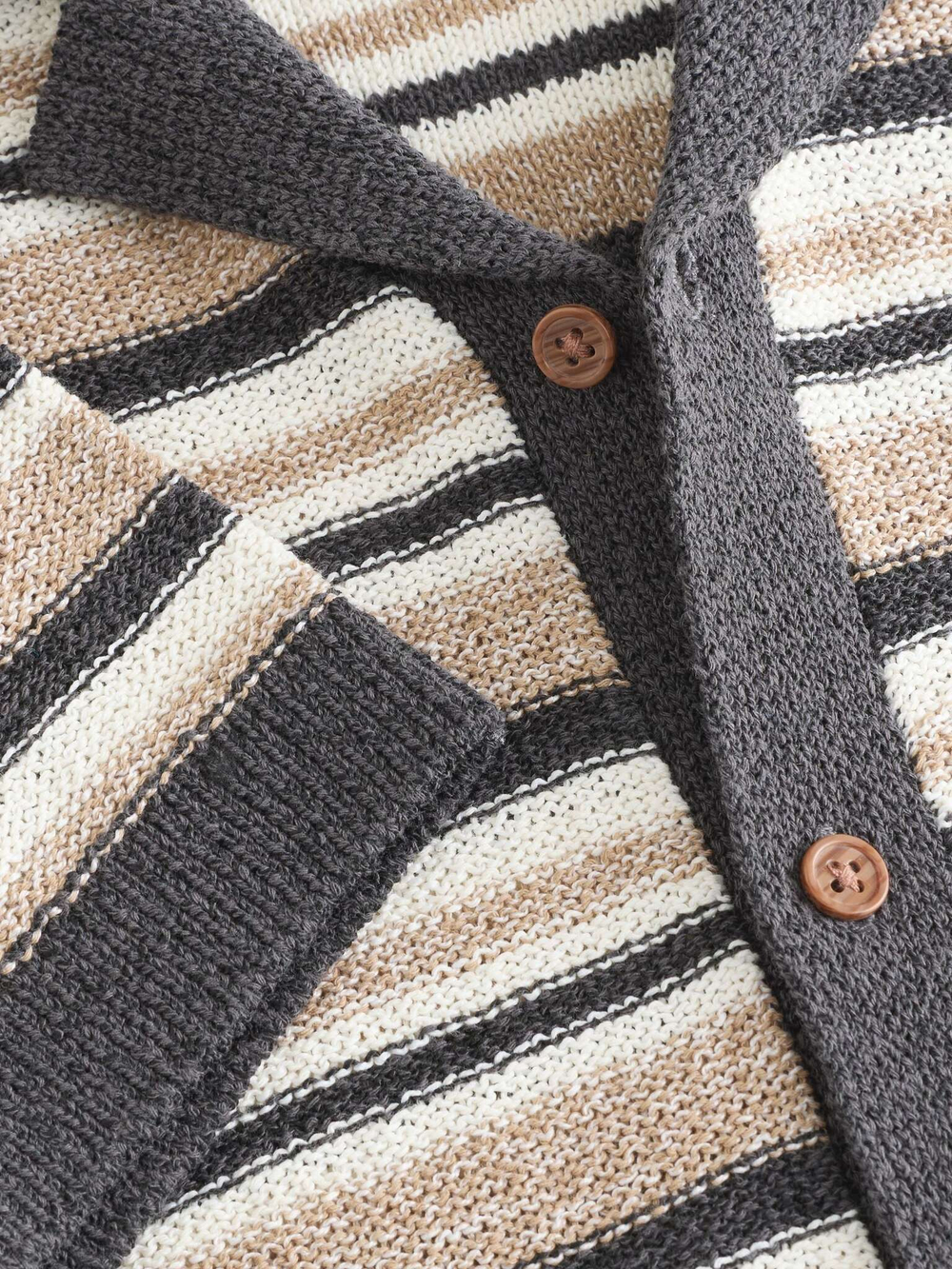 Кардиган с коротким рукавом Next AA8-960, Бежевый, Серый