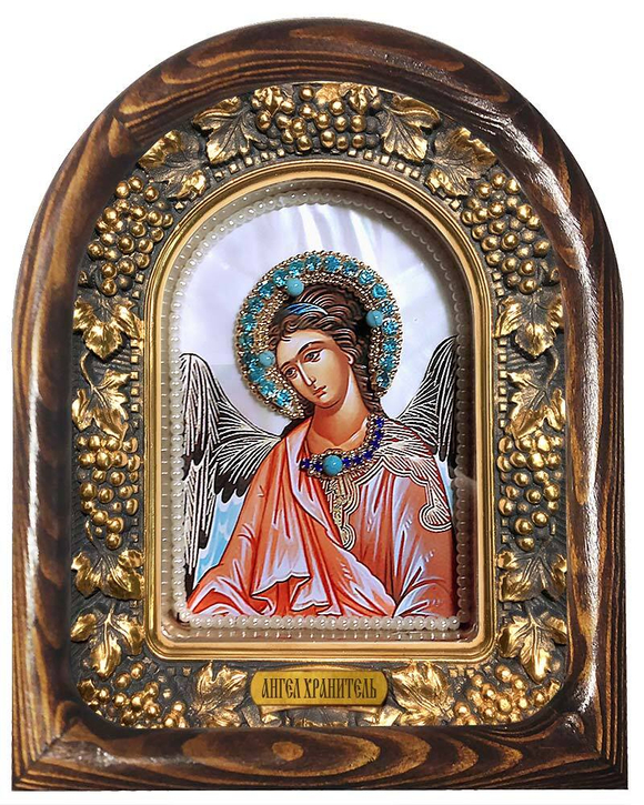 Ангел Хранитель (перламутр, жемчуг, бирюза, аквамарин)