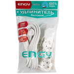 Удлинитель Engy "Гранд" 10м/3роз с заземлением (ПВС 3х0.75)