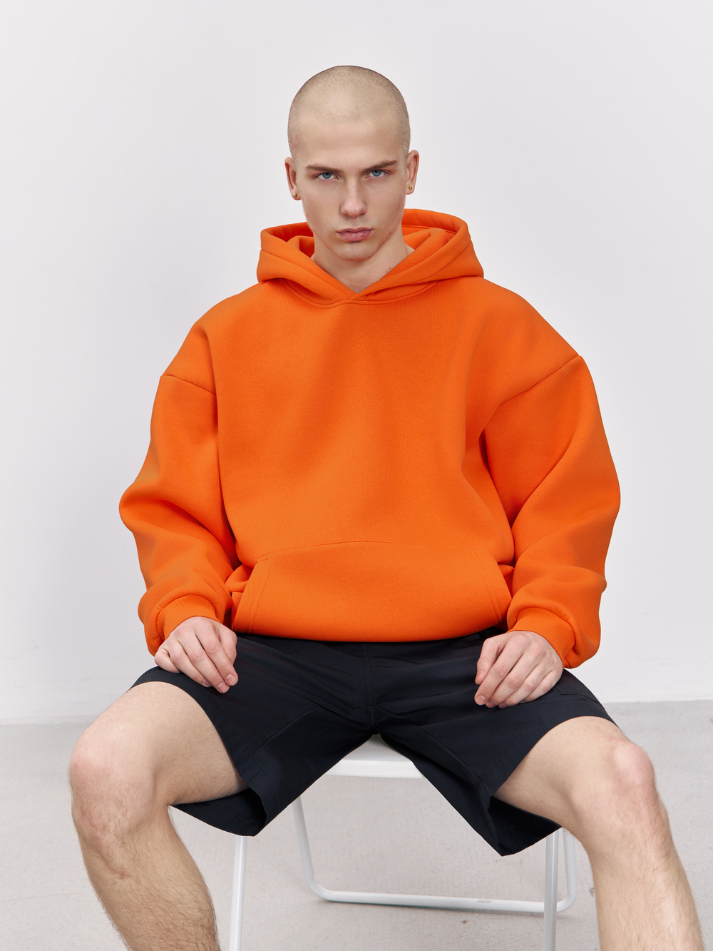 Худи с начесом (оранжевый)