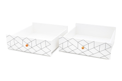 Ящики для кровати Бельмарко Stumpa Ромбы ч/б