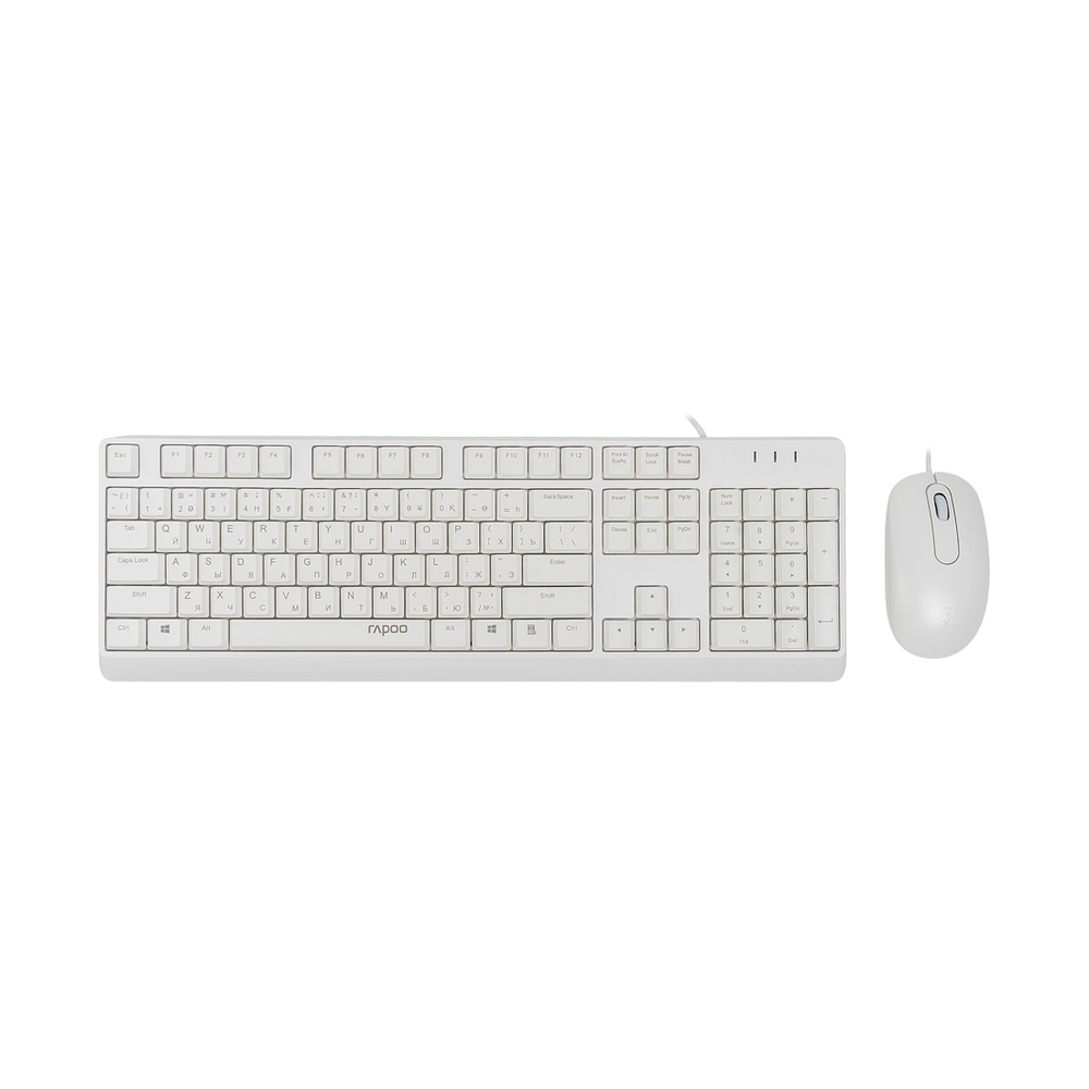 Комплект Клавиатура + Мышь Rapoo X130PRO White