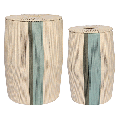 Плетеная корзина для белья Conga Green, 55х39