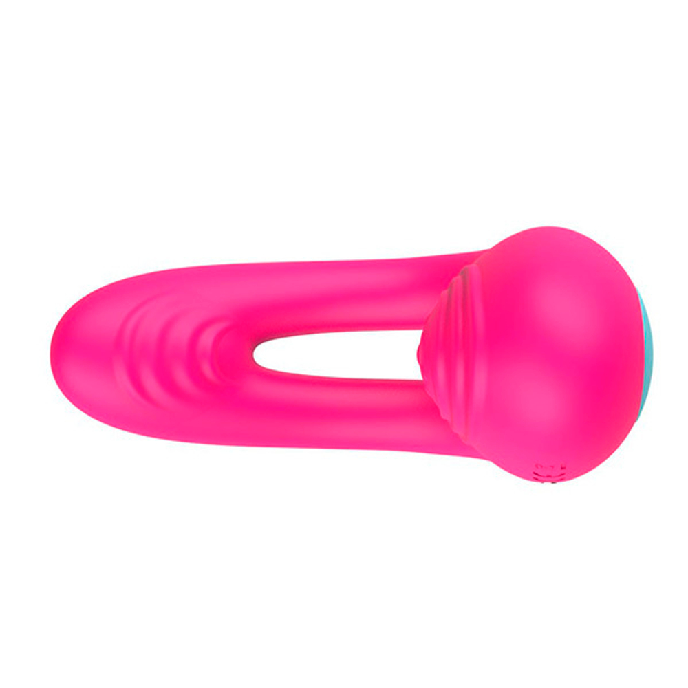 Розовое виброкольцо с пультом ДУ I-Moon Candy MY-1001