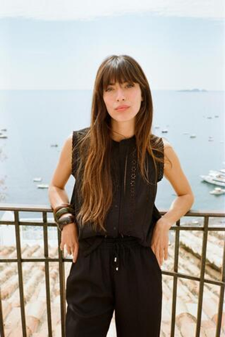 ZARA ТОП В РОМАНТИЧЕСКОМ СТИЛЕ С КРУЖЕВОМ, ЧЕРНЫЙ