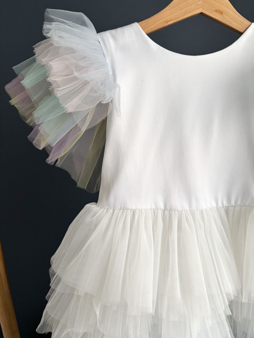 Платье из тюля со шлейфом Pure Soul, 122