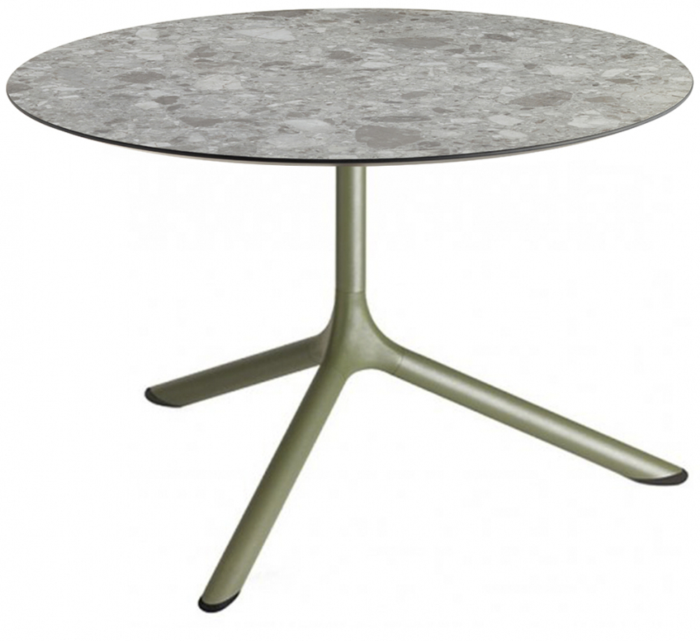 Столик ламинированный кофейный Scab Design Tripe Maxi, оливковый, зернистый