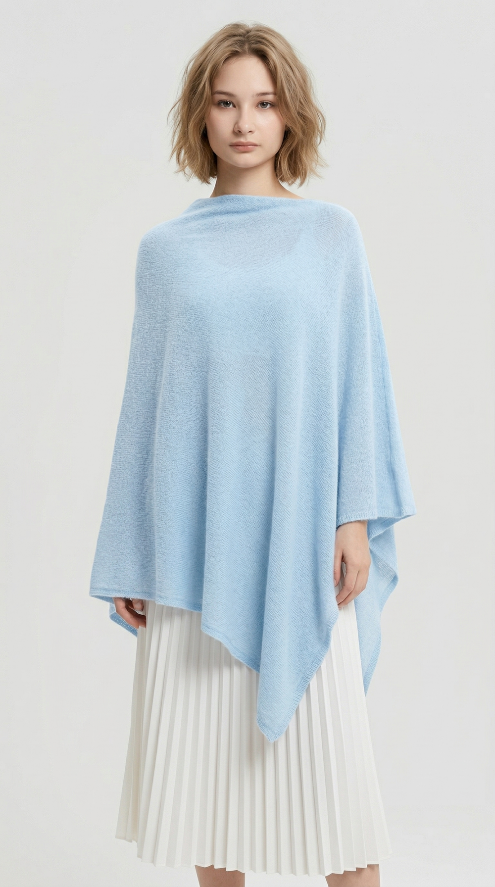 Накидка женская Т027-04 голубая