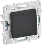 SKANDY Выключатель 1-клавишный проходной 10А SK-V02G графит IEK