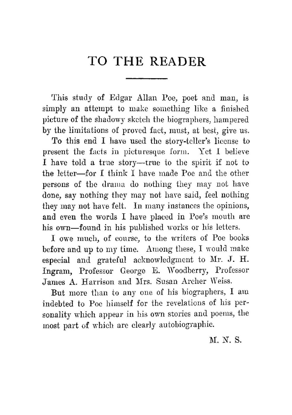 The dreamer. A romantic rendering of the life-story of Edgar Allan Poe | Mary Newton Stanard