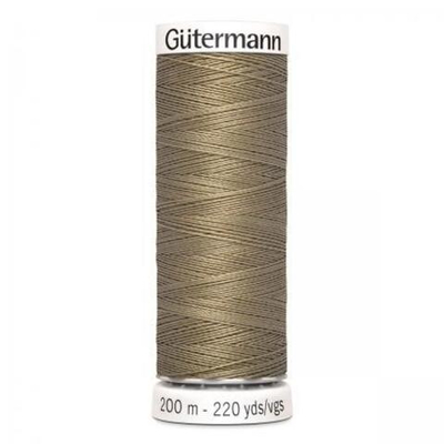 Нить Sew-All 200 м, Gutermann, 208 пастельно-ореховый