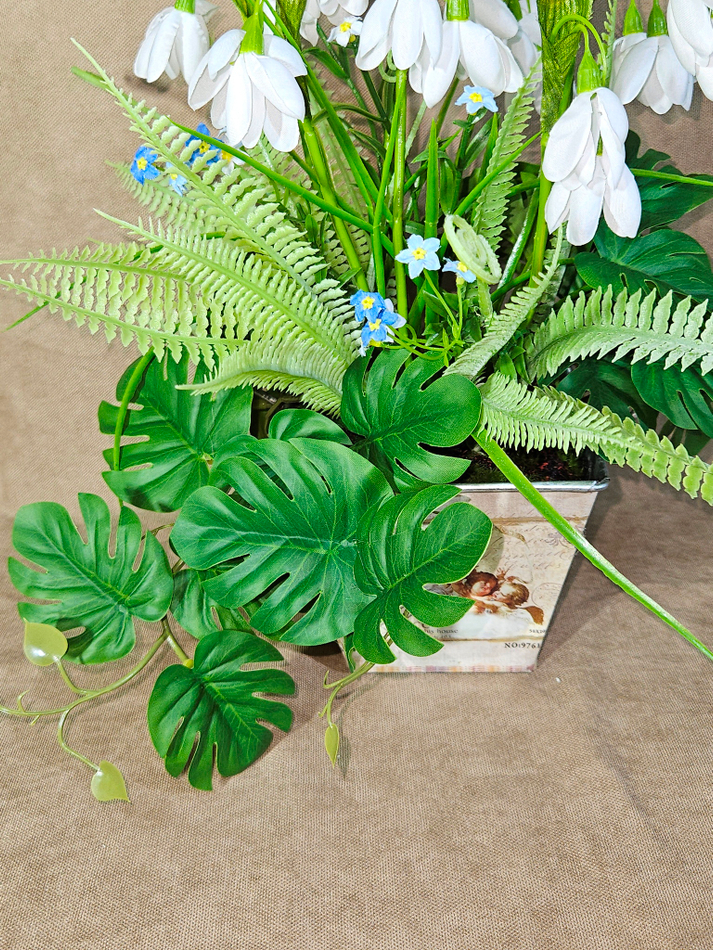 Искусственная Зелень 28см для декора в оригинальном кашпо