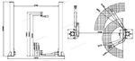 Двухстоечный автомобильный подъемник для автосервиса грузоподъемность 4 Т RLP2-400 (220 В)