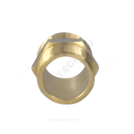 Ниппель латунь никель Ду 32 (1 1/4") НР 9022 ГОСТ 32585-2013 Aquasfera 9022-04