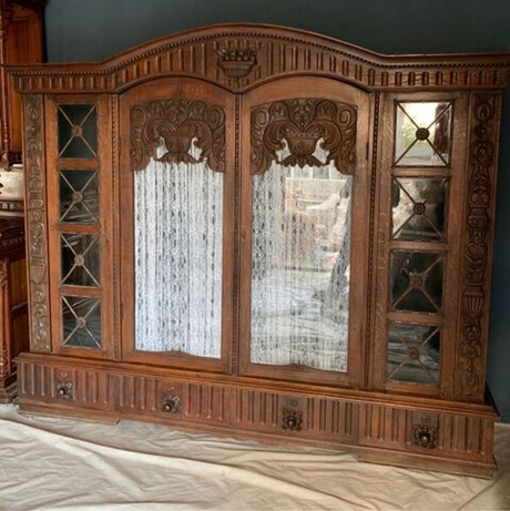 Винтаж: Винтажный книжный шкаф