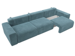 Диван прямой Лига-036 НПБ Классик Лонг ВЕЛЮР Бирюзовый