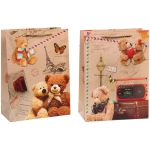 Пакет подарочный «Милый мишка» 18*24*8,5 см, микс