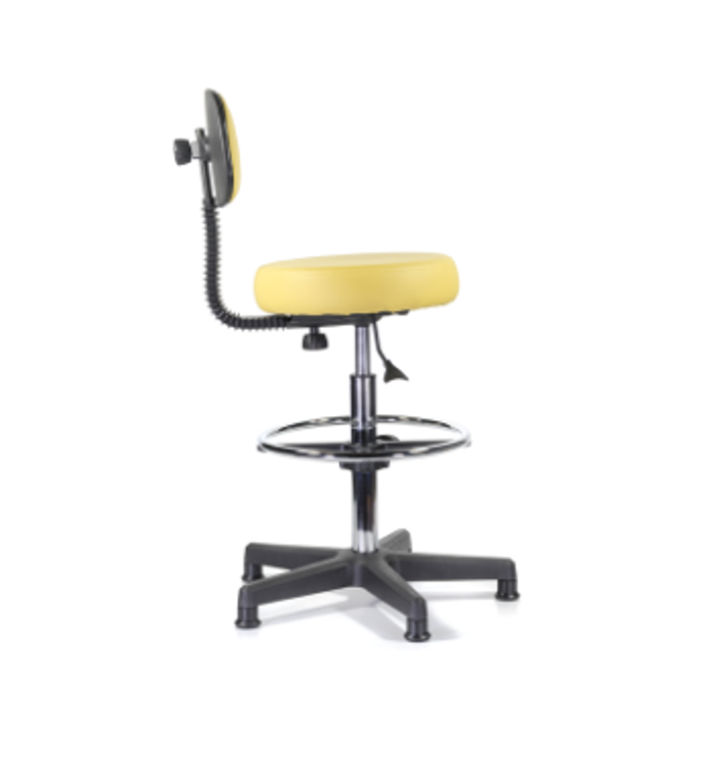 Стул кассира без подлокотников со спинкой, кожзаменитель Z