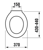 Крышка-сиденье Jдля унитаза ika DINO стальные петли, белое (8.9337.0.300.063.9)