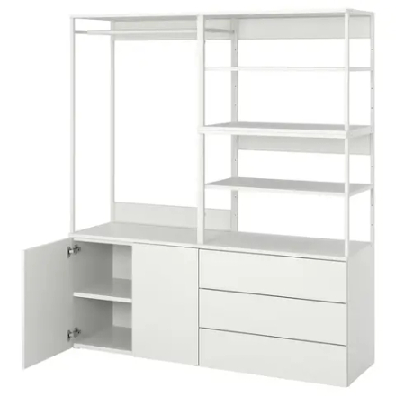 Комбинация для хранения - PLATSA  IKEA/ ПЛАТСА  ИКЕА, 181х160 см, белый