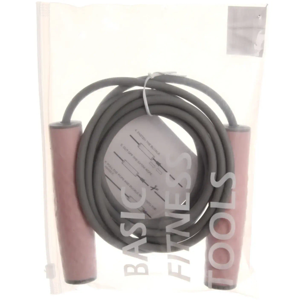 Скакалка утяжеленная RICHO RQ-JR-SG03, 3 м, ручка 132 мм, грузы 2х100 гр, розовый