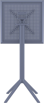 Стол пластиковый барный складной Siesta Contract Sky Folding Bar Table 60, темно-серый