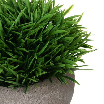 LADECOR Искусственная зелень в кашпо, 9,5x9,5x11,5 см, пластик, целлюлоза, 2 цвета