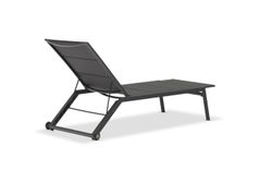 Visby, лежак антрацит, алюминий/текстилен