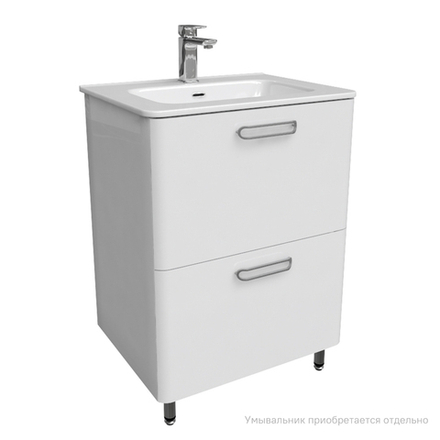 Тумба напольная IDDIS Brick, белая, 60 см, BRI60WFi95