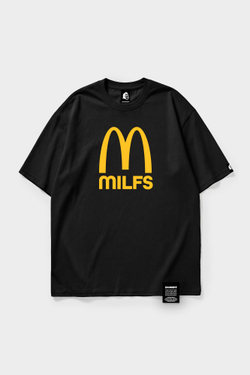 Футболка SHMOT "MILFS" MONO Черный