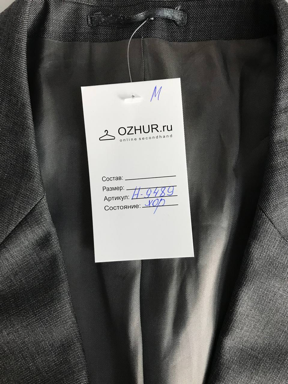 Пиджак для деловой встречи, визуально на 56 размер