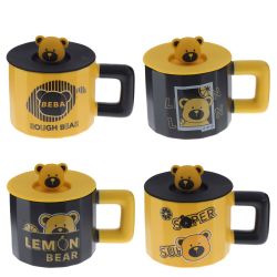 GAEM Кружка с крышкой, 470 мл, L14 W10 H10 см, 4в.