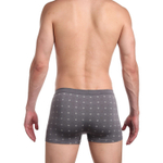 Трусы-боксеры с принтом-геометрией (Размер: L) (Цвет: темно-синий)