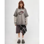 Футболка SoWhat? из плотного хлопка светло-серая