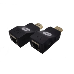 Конвертер сигнала ORIENT VE043, HDMI extender, удлинитель до 60 м по витой паре, HDMI 1.4, 1080p@60Hz / 3D, HDCP, подключается 1 кабель UTP Cat5e / 6, питание от USB, кабель питания в комплекте (31340)