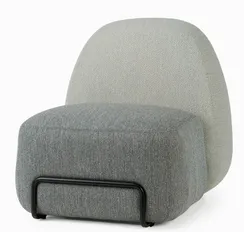 Лаунж-кресло Zeno серое