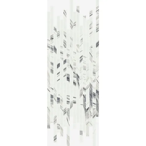 Декор Italon Шарм Делюкс Фантастико Стрип 26х75 керамогранит белый Упак. 5 шт. 0,98 кв.м.