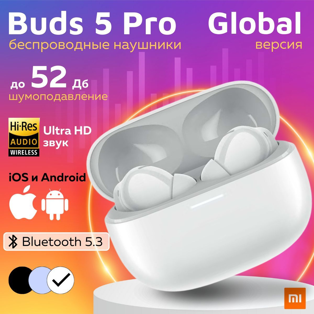 Наушники беспроводные Xiaomi Redmi Buds 5 Pro Global (M2317E1) Blue