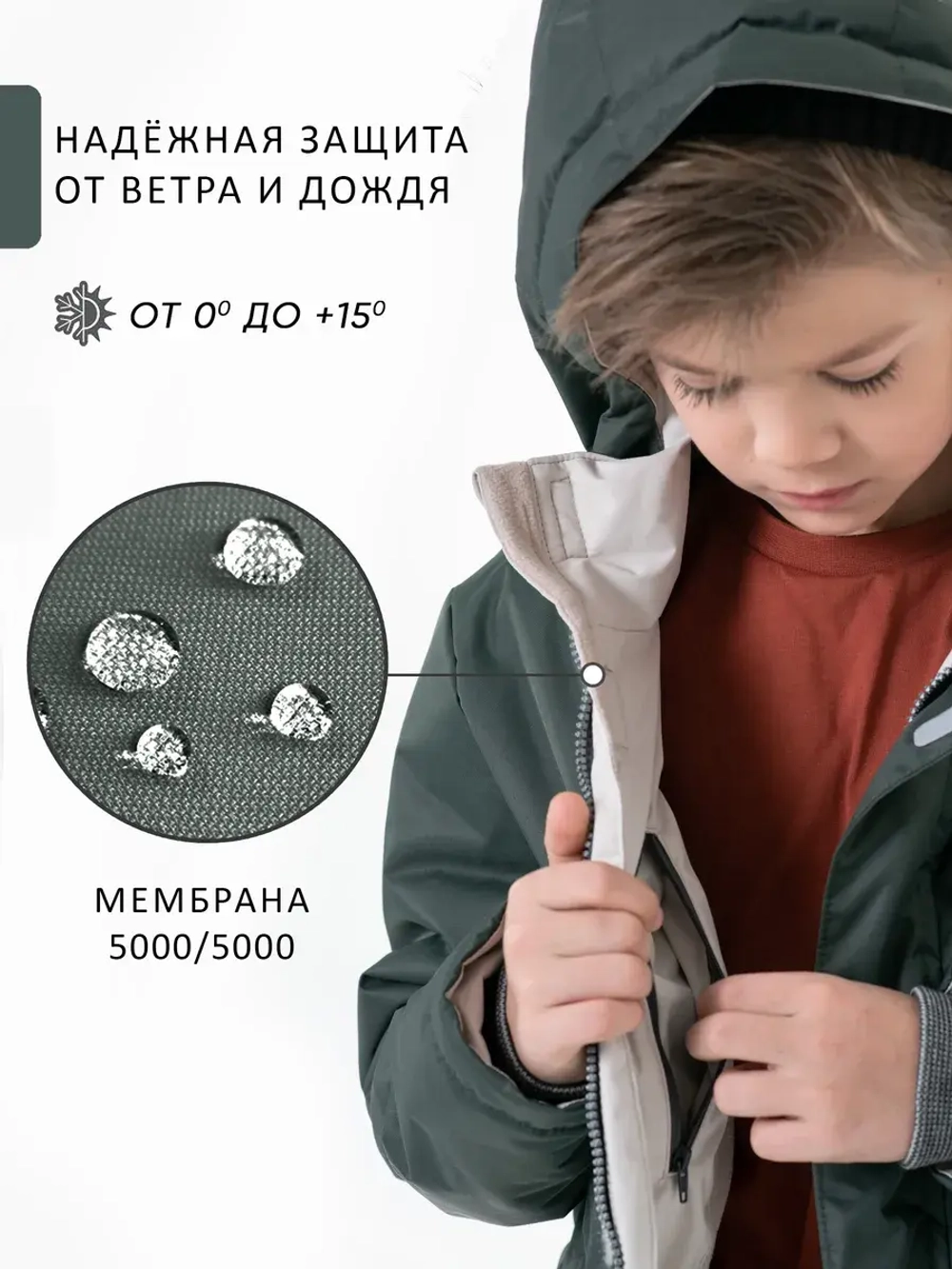 Куртка парка демисезонная мембрана