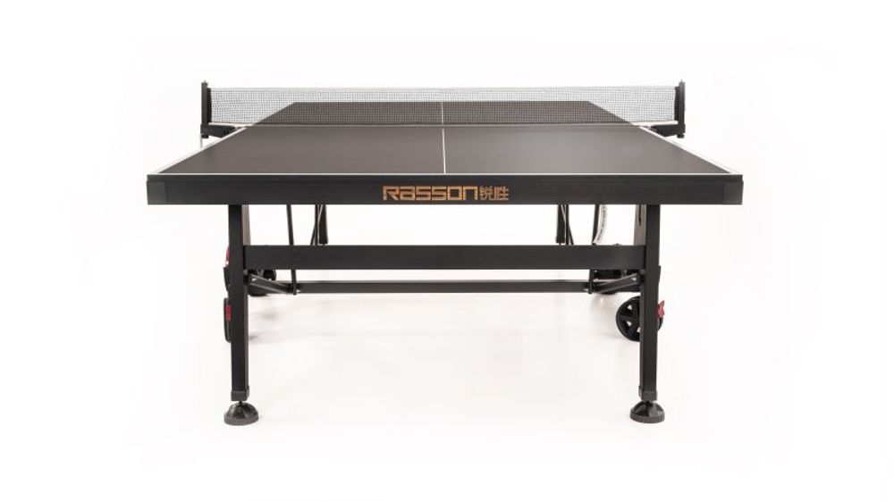 Теннисный стол складной для помещений "RASSON PREMIUM T01 Indoor" (274 х 152,5 х 76 см, черный ясень) с сеткой