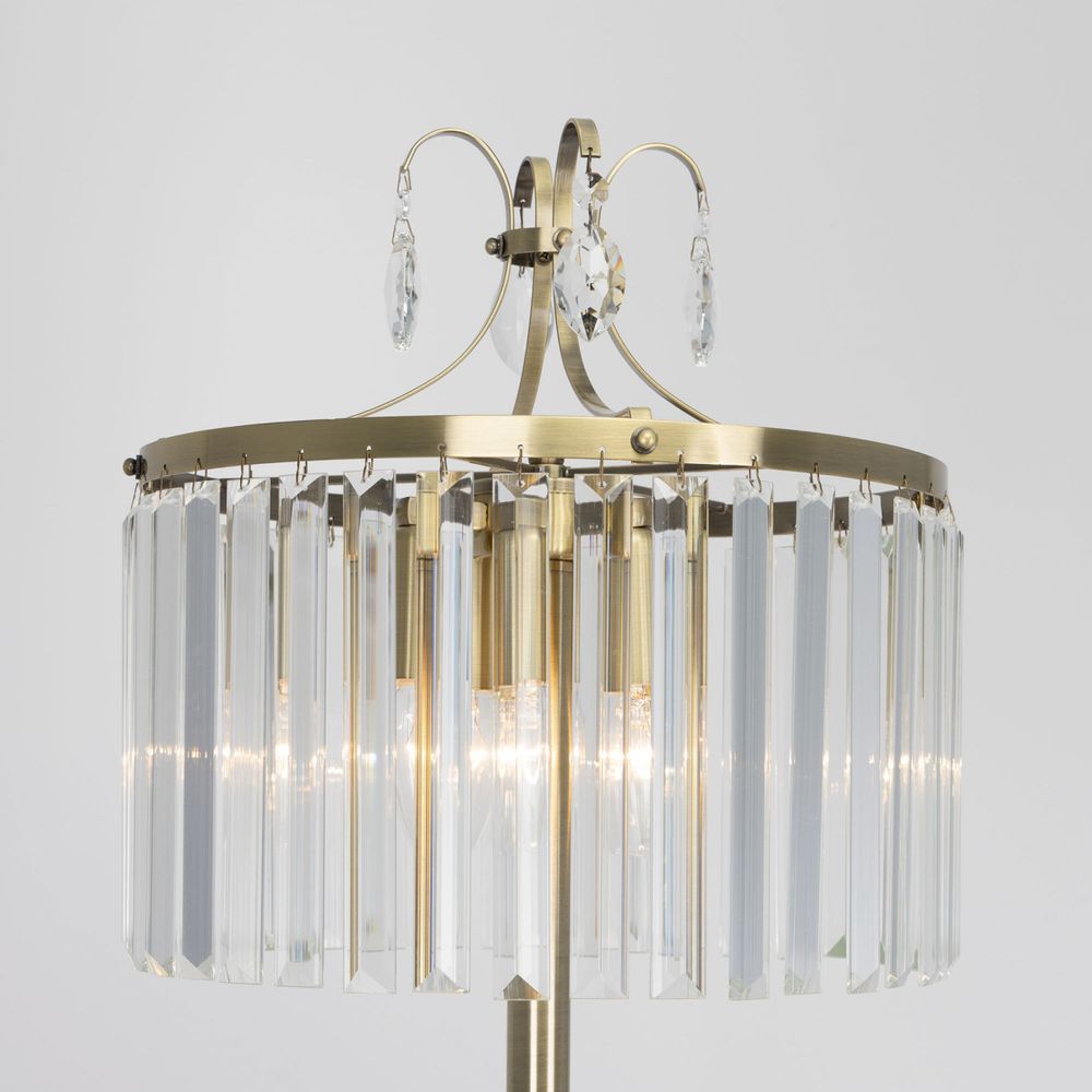 Citilux Инга CL335943 Торшер хрустальный Бронза