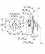 Смеситель для душа Grohe Eurosmart 33305003 хром