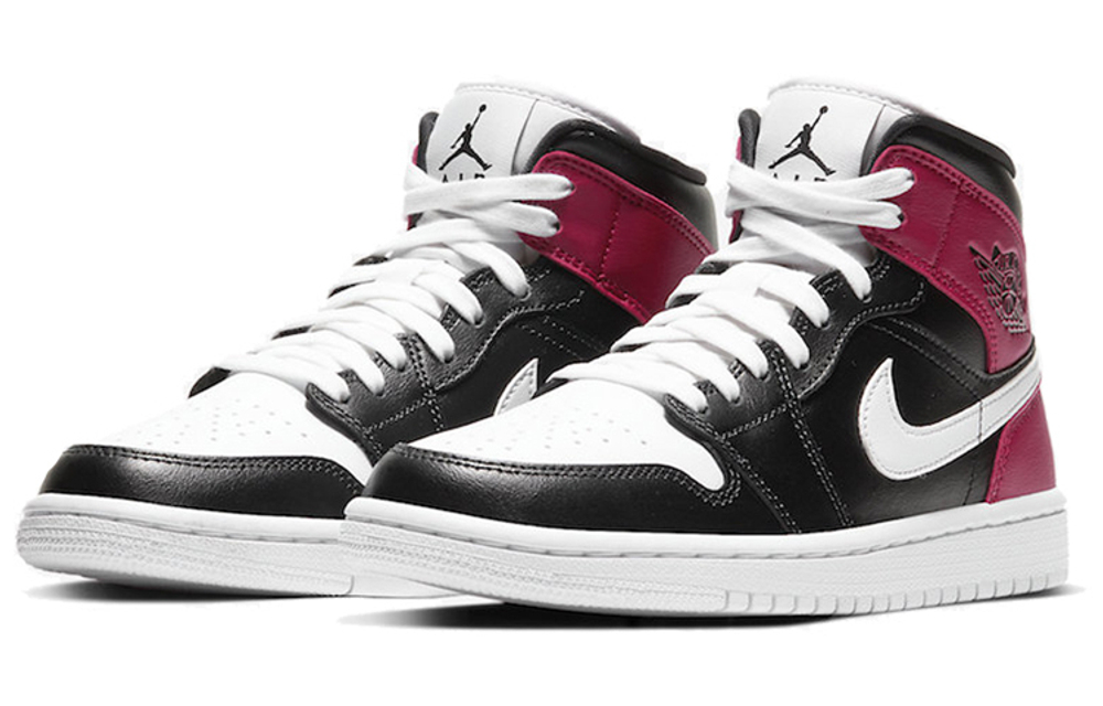 Кроссовки Jordan Air Jordan 1 Mid "Noble Red" (Женская размерная сетка)